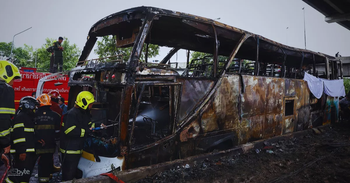 Thailand School Bus Fire 1